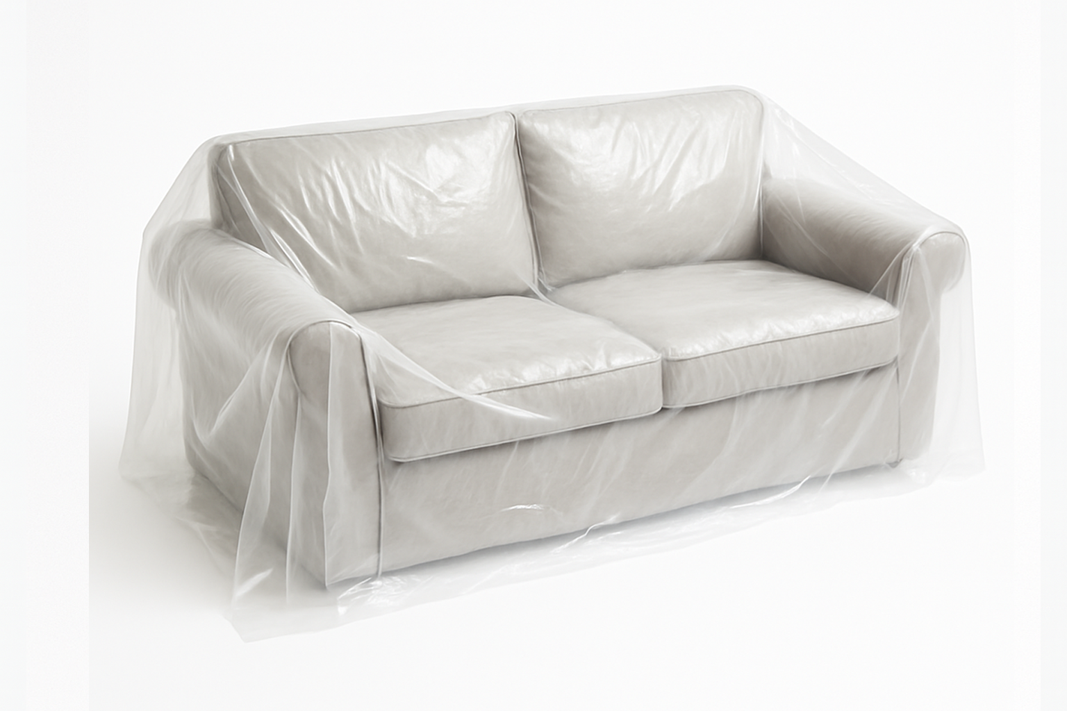 Clear Polythene 3 Seat Sofa Cover