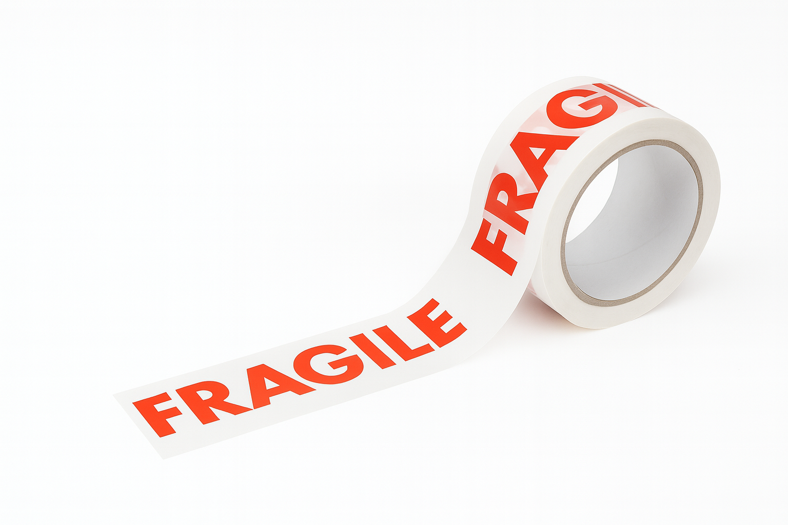 Fragile Packing Tape (46mm x 66m) - 6 Pack