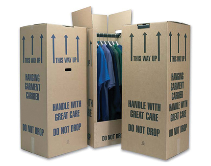 Extra Tall Cardboard Wardrobe Box (3 Pack)