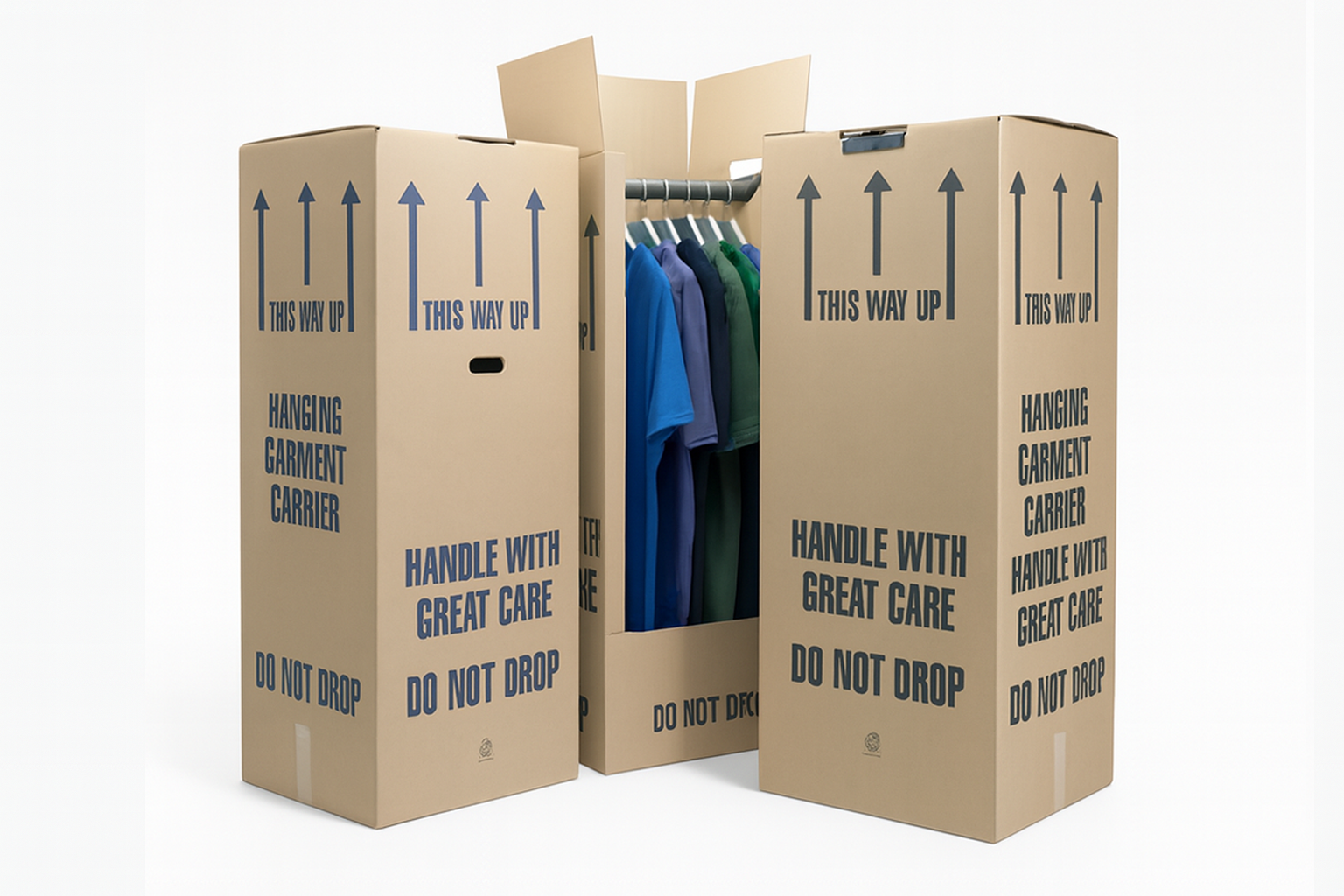 Extra Tall Cardboard Wardrobe Box (3 Pack)